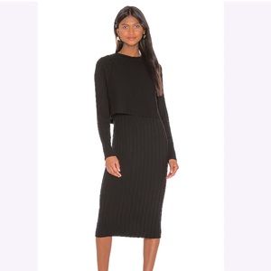 NEW! All Saints 2-in-1 ribbed Tarun dress, size XS